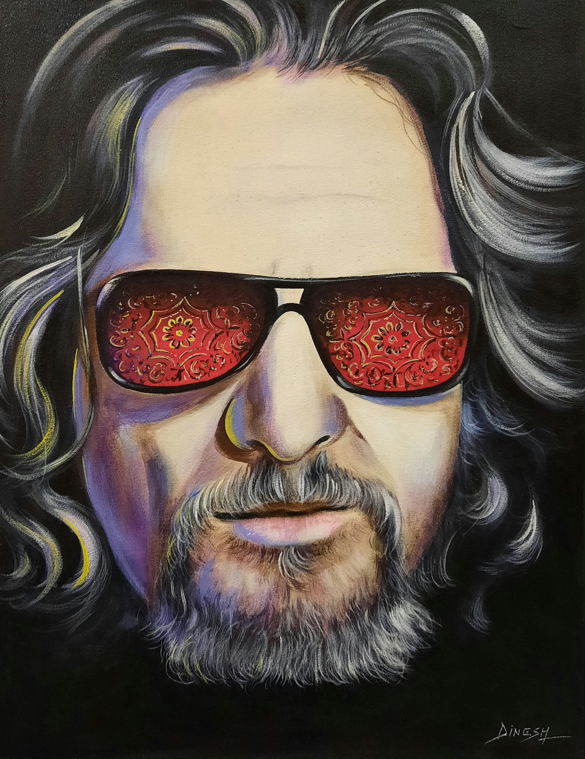 The Big Lebowski paintingFilm PosterWall Artbig Etsy