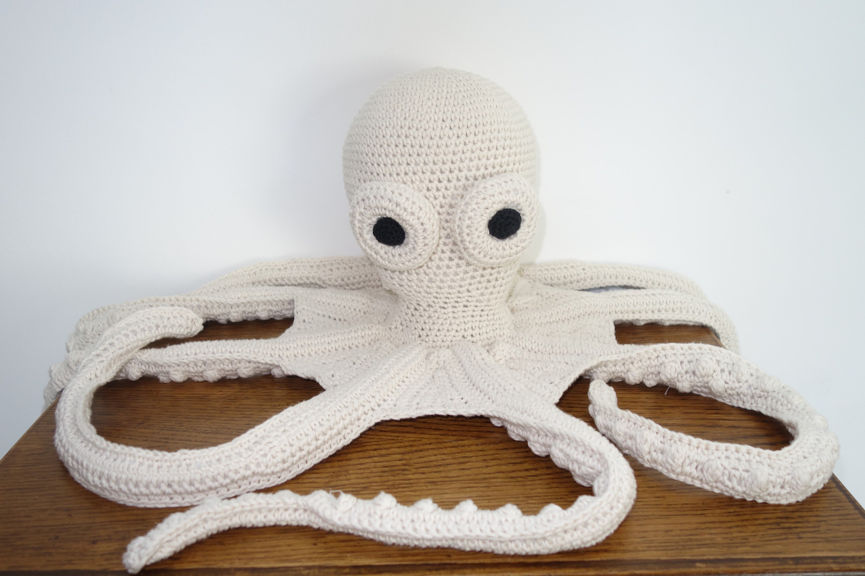 Pieuvre Géante Fait Main Au Crochet
