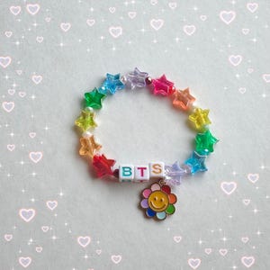 bts rainbowcore bracelet