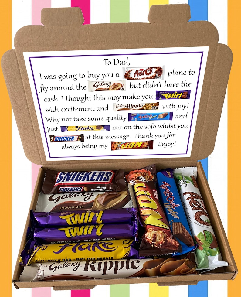 Chocolate Poem Hamper Gift Box Present Birthday Cadbury Etsy UK