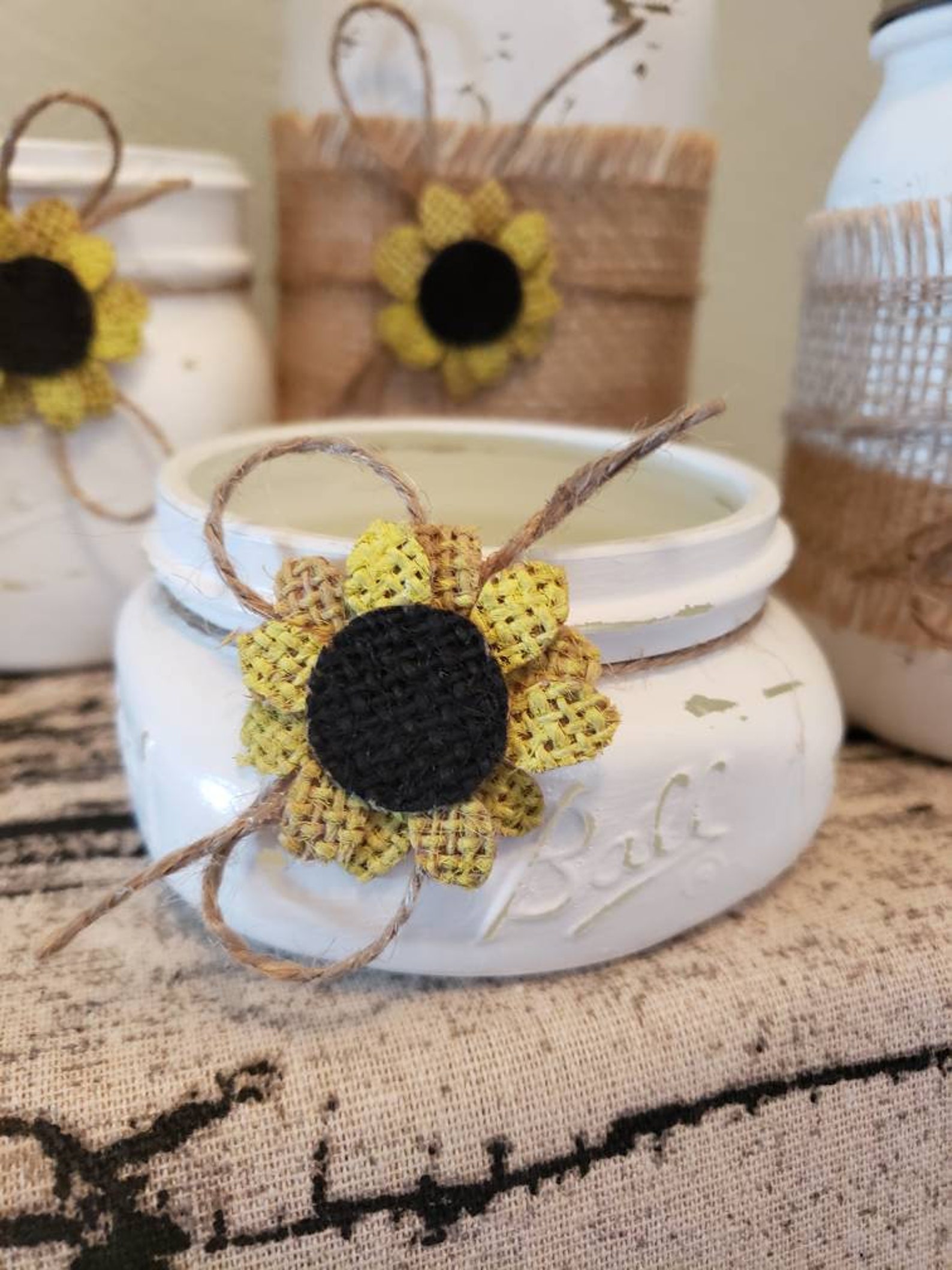 Rustic sunflower bathroom accessories sunflower decor. Etsy