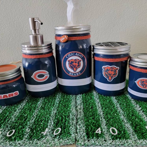 Chicago Bears Bathroom Etsy