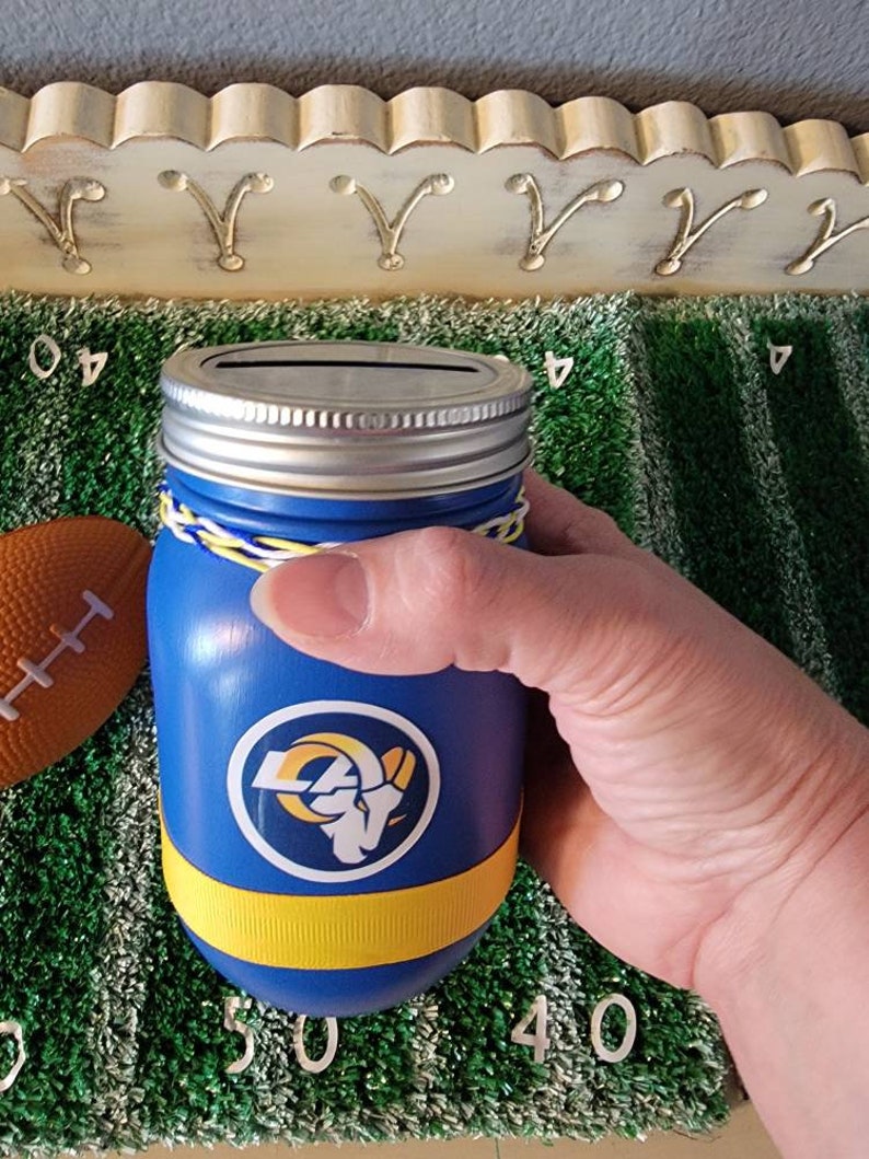 Los Angeles Ram Mason Jar Bank - Etsy