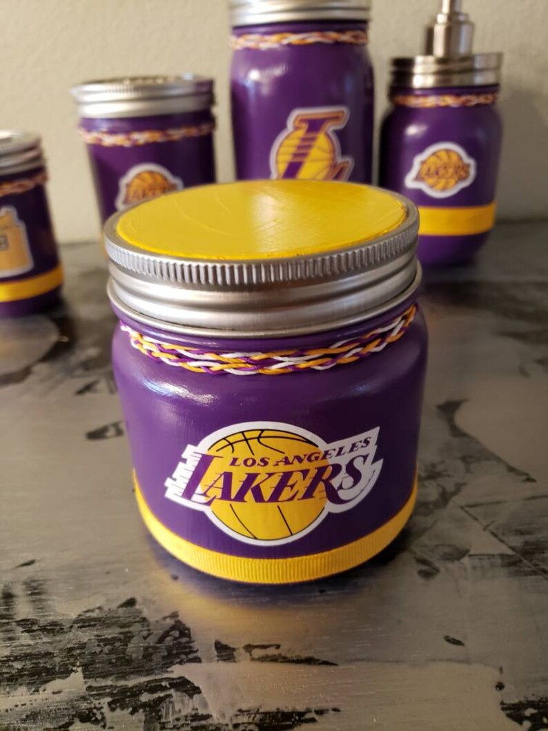 NBA LA Lakers bathroom office or bedroom set. Etsy
