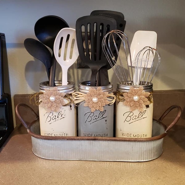 Kitchen Utensil Holder Etsy