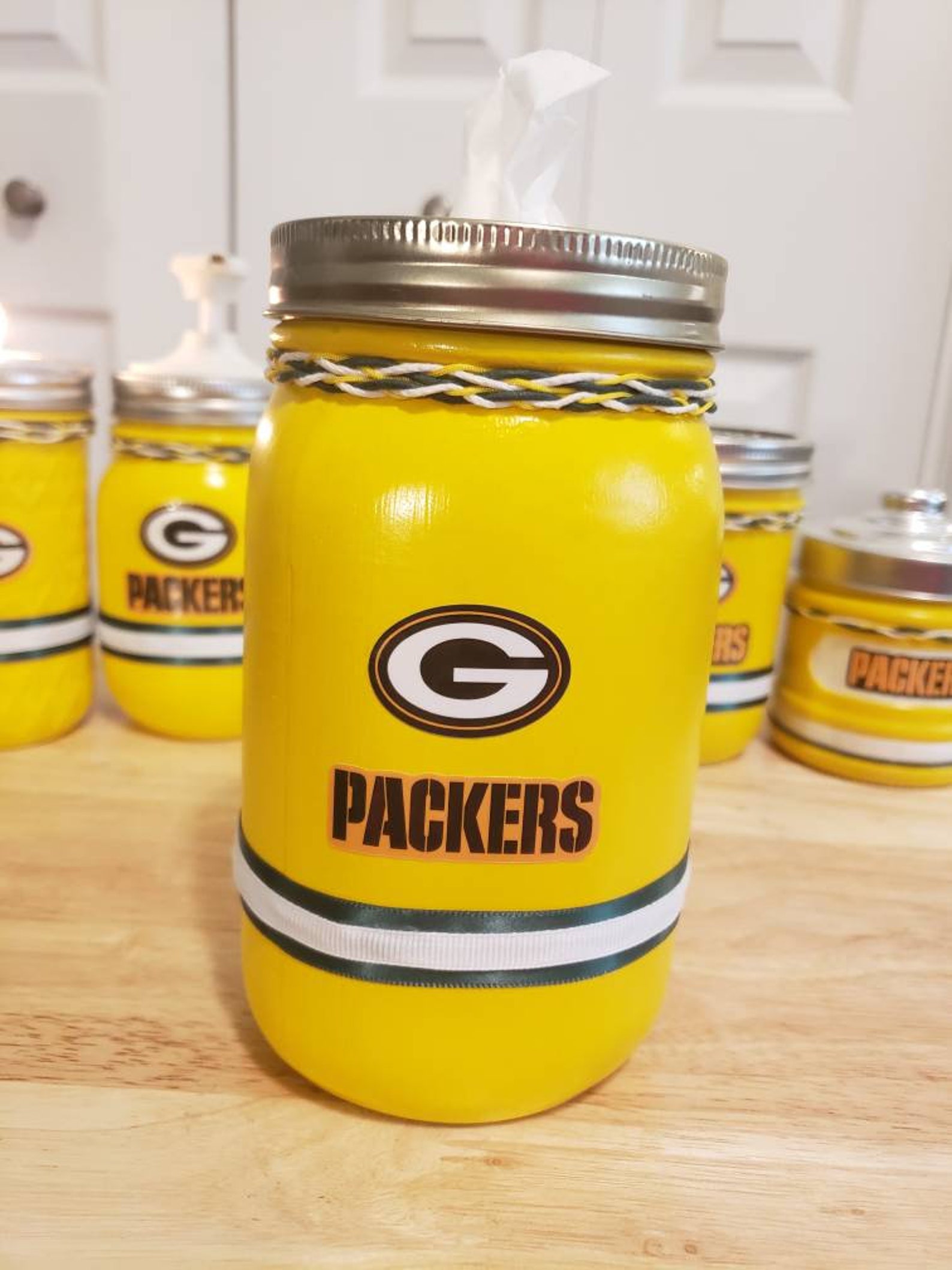 NFL Green Bay Packers bathroom set office set. Etsy Nederland