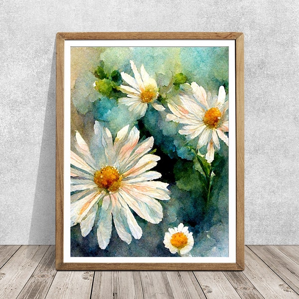 Daisy Painting Etsy