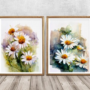 Daisy Print, Watercolor Daisy, Housewarming gift, print for mom, Mom gift, Sister gift, Gift for her, Love print, Bedroom art, watercolor