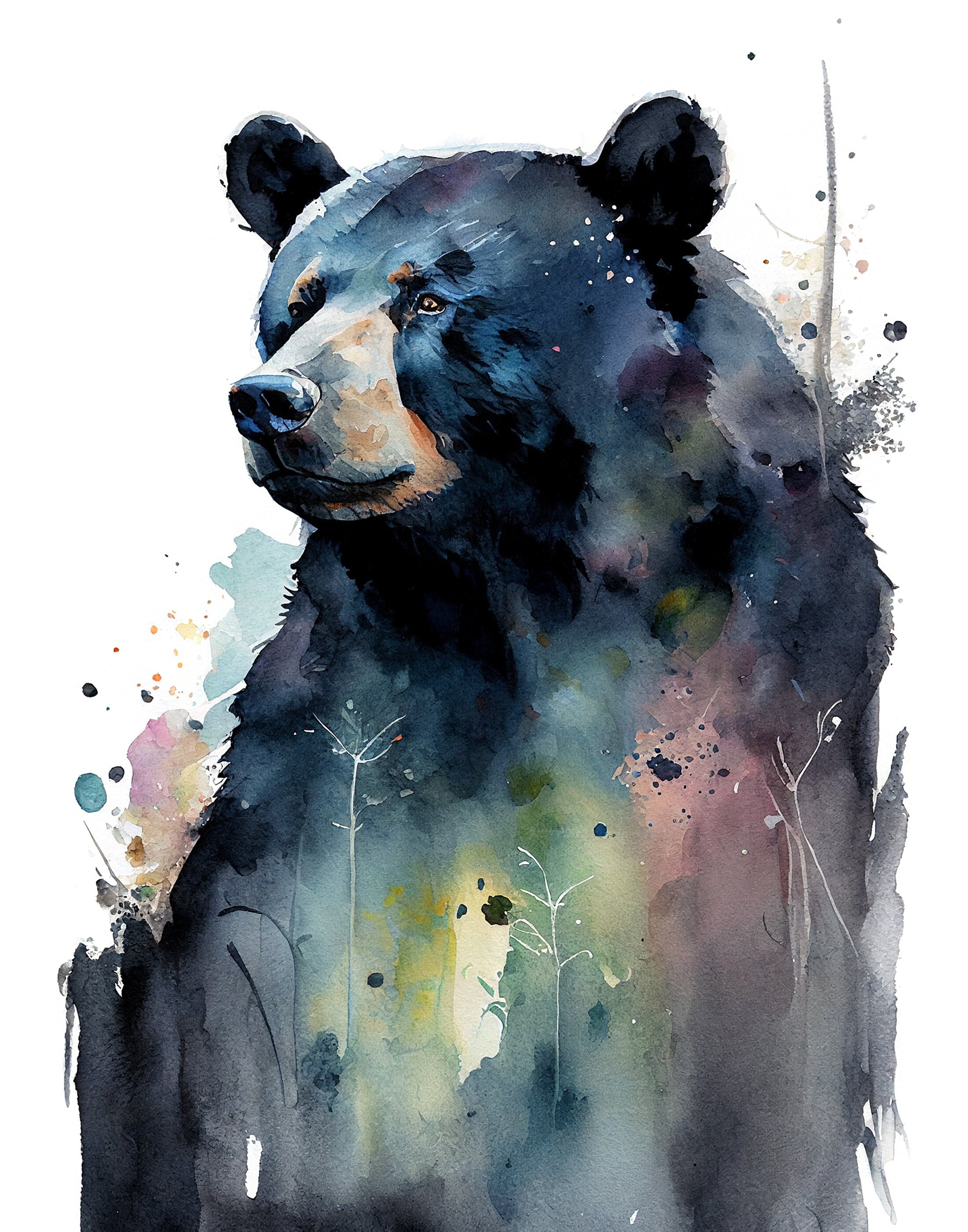 Fluid Bear Painting DIY Set, Acrylic Pour Painting, Bear Figurine Fluid  Painting, Violent Bear Painting Tool Kit, Bear Brick DIY Set 