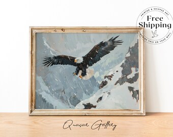 Weißkopfseeadler Art Print: Amerikanische Wildtier-Dekoration