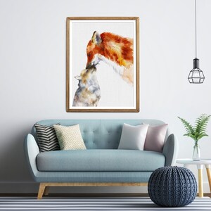 Fox Nursery Art Fox Wall Art Fox Print Art Fox Nursery Wall - Etsy