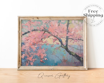 Spring Blossom Art Print: Signed Flowering Tree Giclee