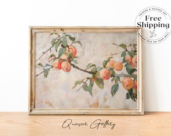 Fruit Branch Painting: Vintage Botanical Art Print