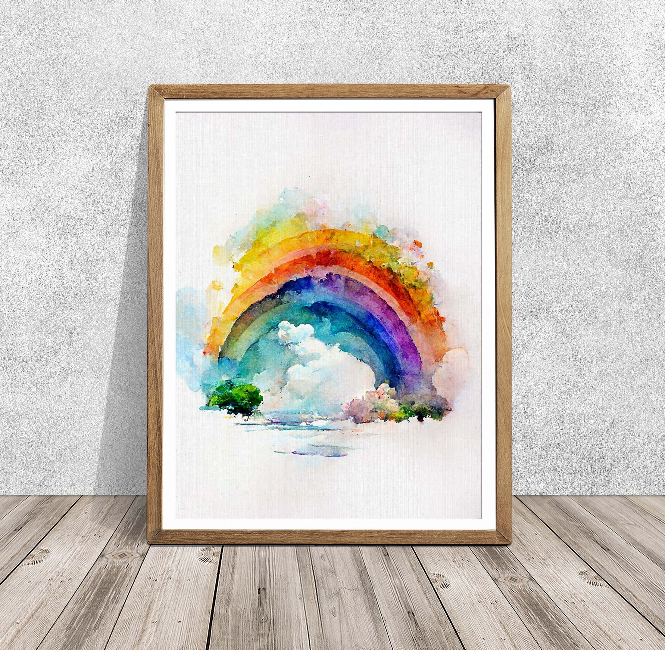 Watercolor Rainbow Wall Art, Coral Rainbow Art Prints or Canvas, Rainbow  Artwork, Rainbow Girl Nursery Decor, Rainbow Artwork Set of 3 