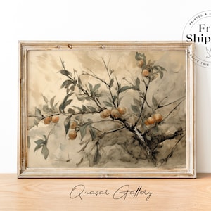 Kunstdruck Obstbaum: Vintage Küchen Dekor