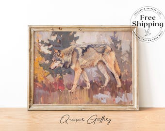 Wolf in Forest Art Print: Signed Giclée Fine Art