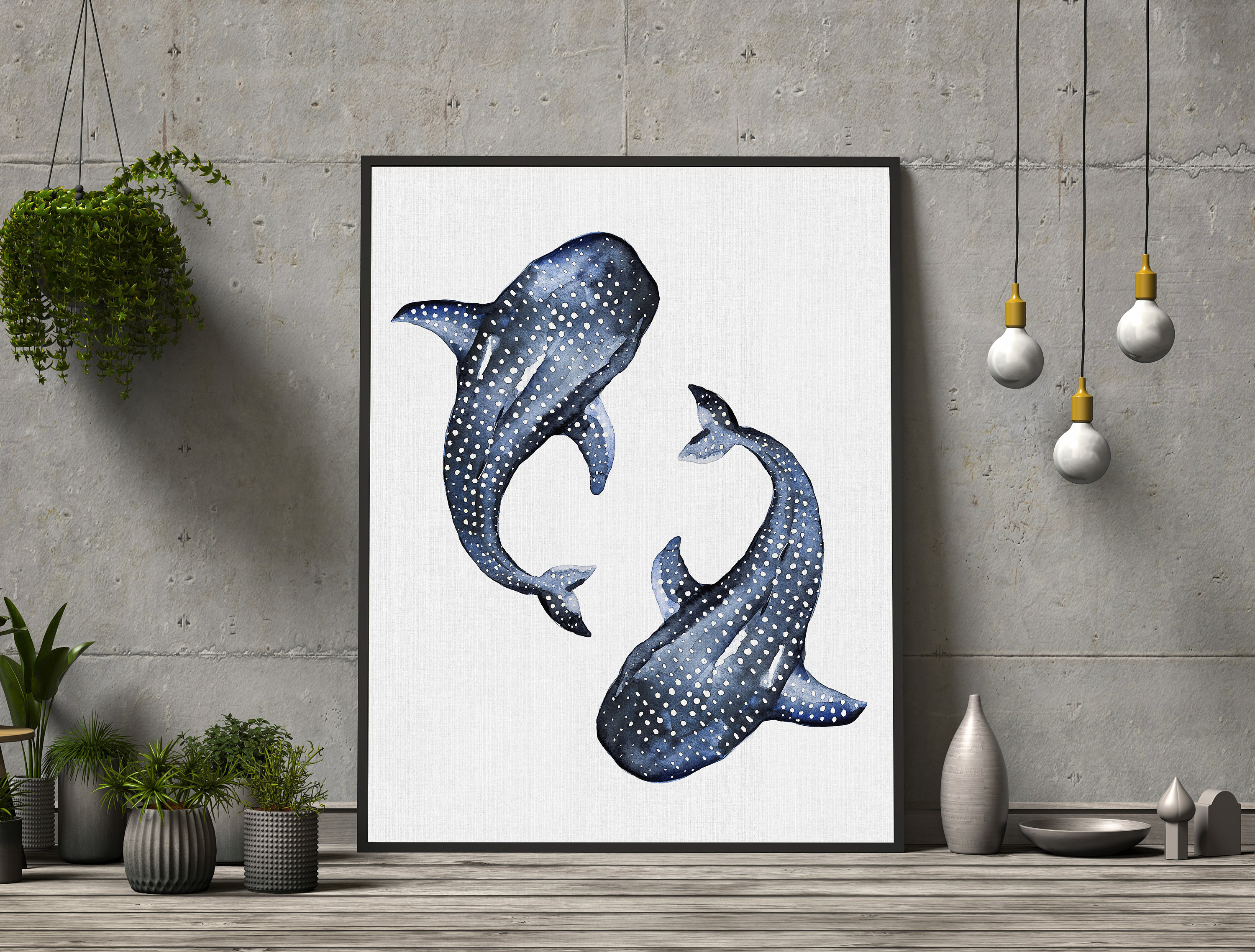 Spotted Shark Shark Print Shark Art Print Watercolor - Etsy Canada