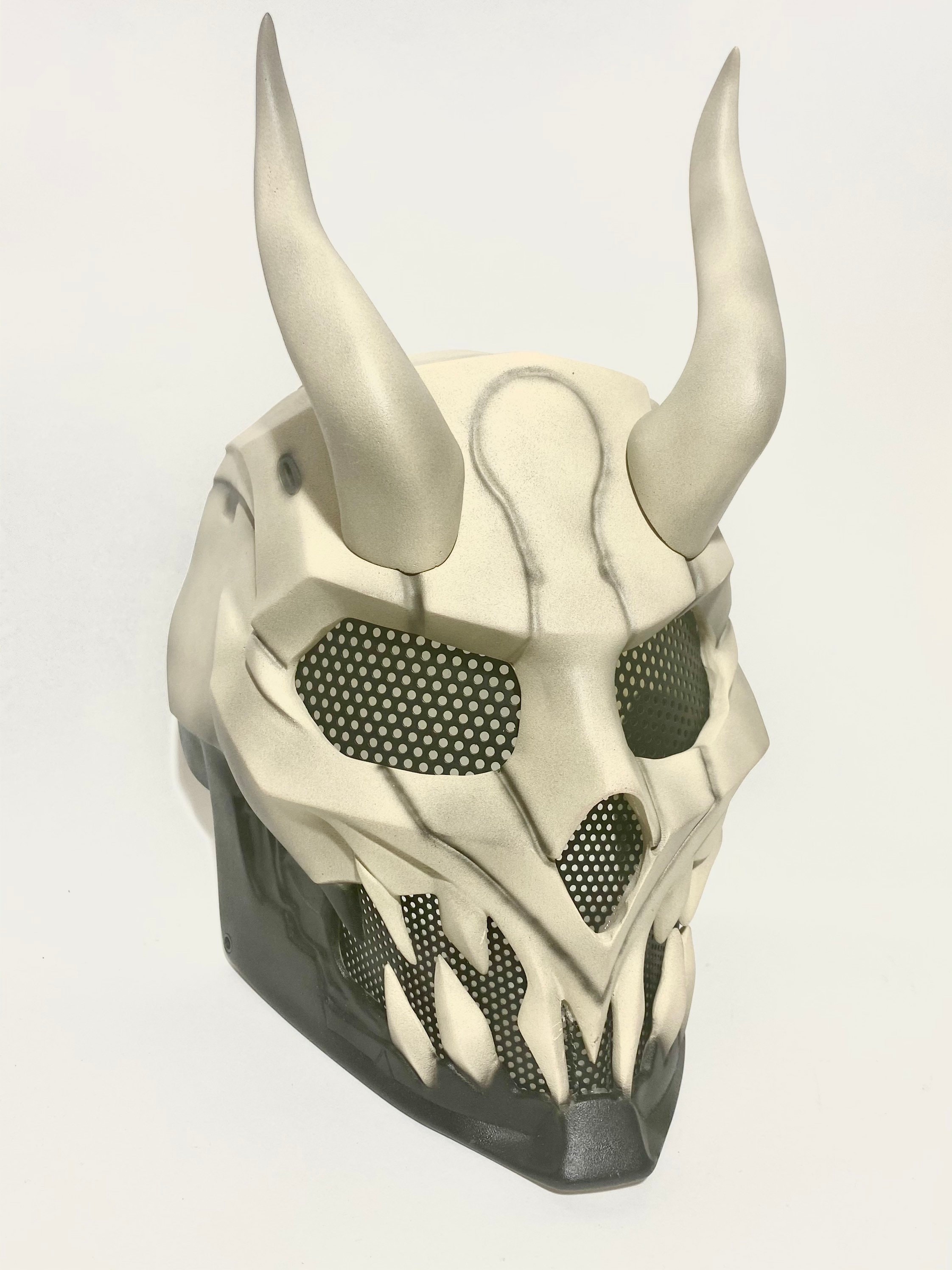 Mask Airsoft Custom Cyber Demon Ivory/black ANY PAINTING for Etsy