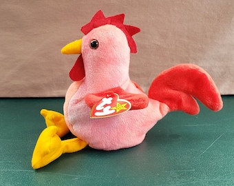 Strut the Red Rooster Rare Retired Ty Beanie Baby 1996