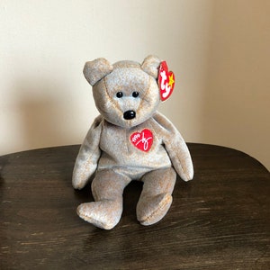 1999 Signature Bear Retired Ty Beanie Baby Bear 1999