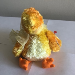Chickie Vintage Ty Soft Chick Beanie Baby Easter Gift, Easter Decoration, or Easter Basket Filler