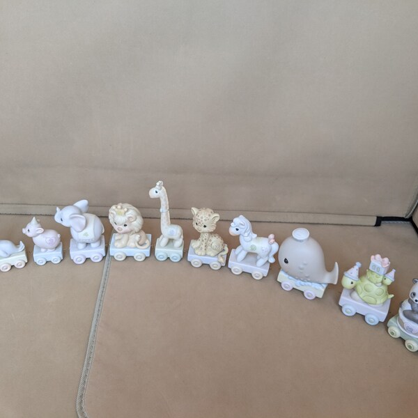 PICK ONE - Hallmark Precious Moments Birthday Train Porcelain Figure, sold individually