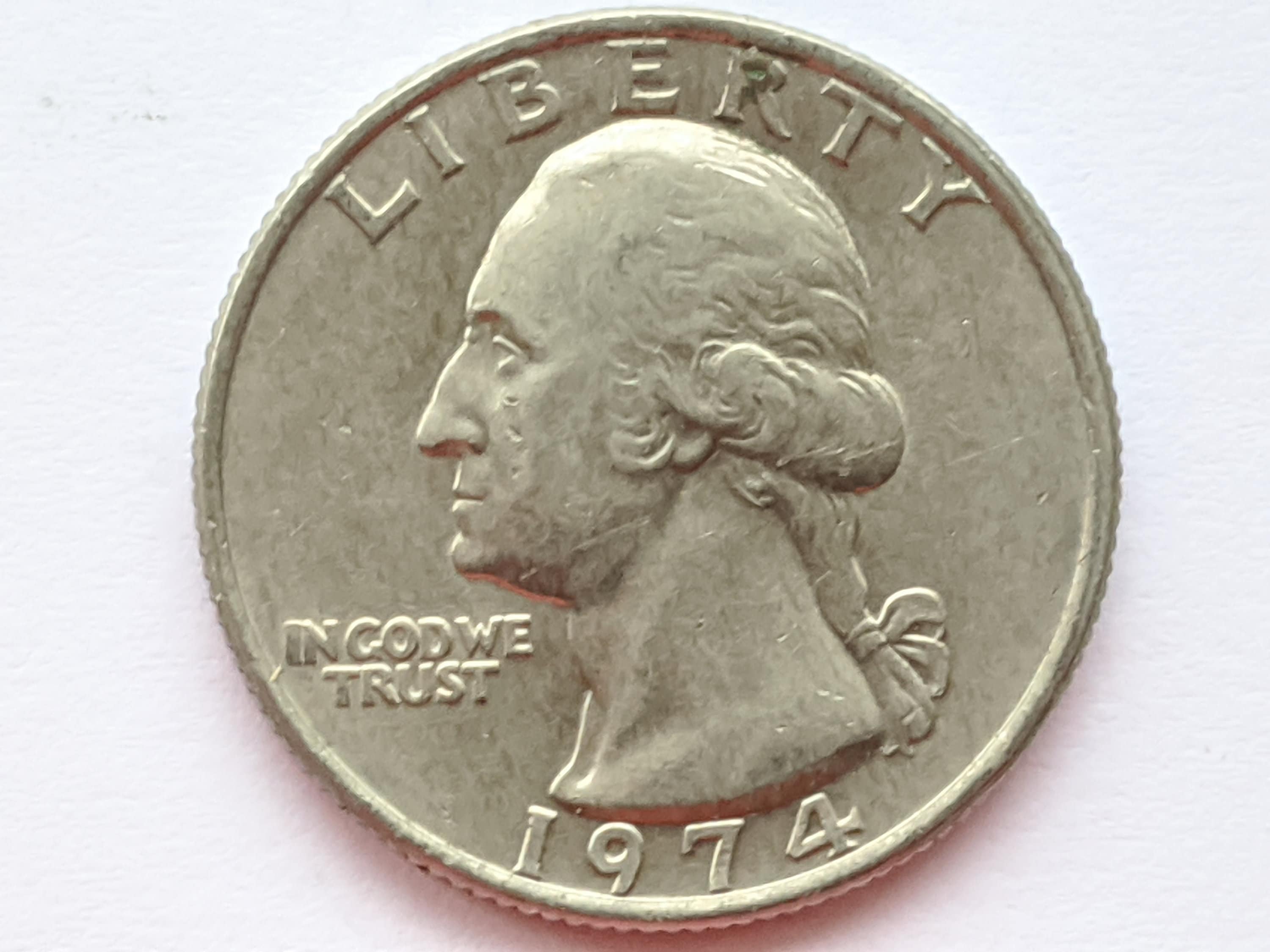 1974 Washington Quarter USA Coin; F Condition United States of America 25  Cent Coin - Etsy