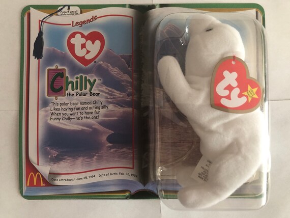 Seltene Vintage Ty Legenden Teenie Beanie Baby Chilly | Etsy