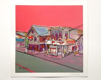 Provincetown Lobster Pot Print | Cape Cod Original Art