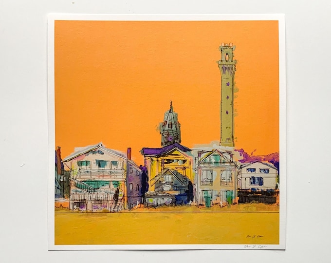Provincetown Commercial Street Print | Cape Cod Original Art