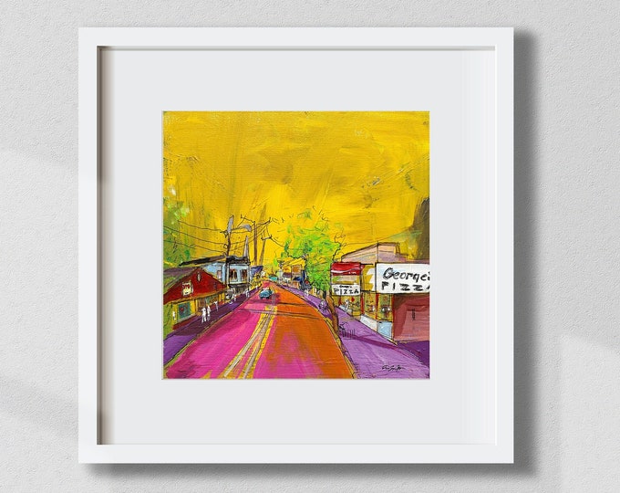 Harwich Port George's Pizza Print | Cape Cod Original Art