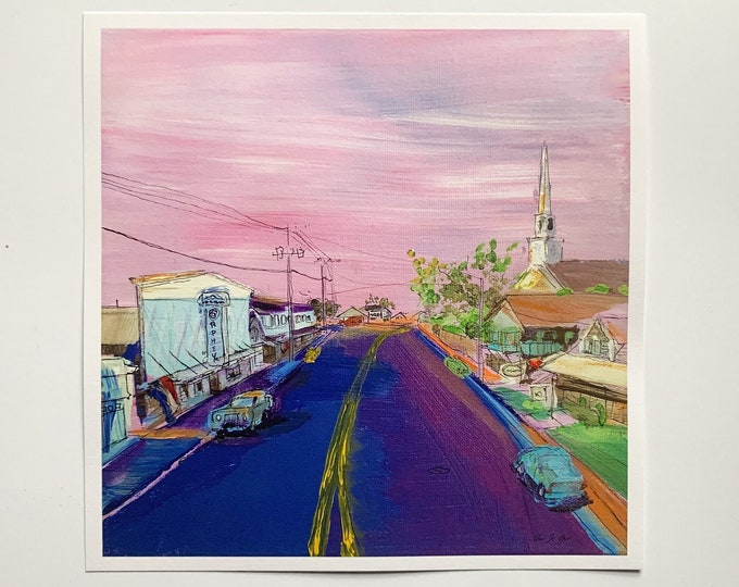 Chatham Main Street Print | Cape Cod Original Art