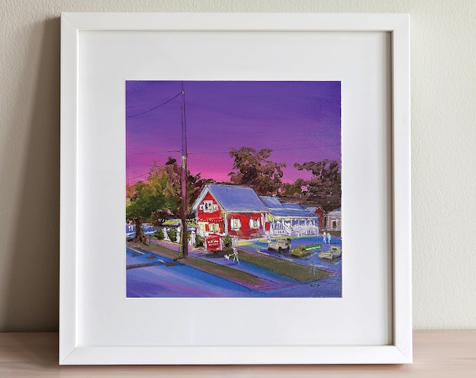 Chatham Red Nun Print | Cape Cod Original Art