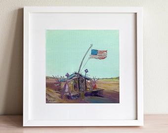 Chatham Beach Shack Print | Cape Cod Original Art