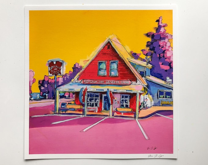 Harwich Pleasant Lake General Store Print | Cape Cod Original Art