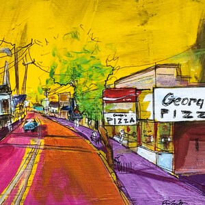 harwichport georges pizza cape cod art print