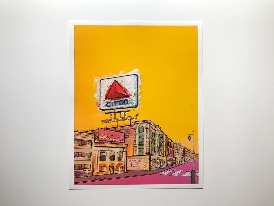 CITGO Sign Boston Premium-quality Print gicleé Pop Art 8x10 Beacon ...
