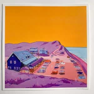 Wellfleet Beachcomber Premium-Quality Print Gicleé Pop Art 8x8 10x10 12x12 The Beachcomber Print of original work image 3