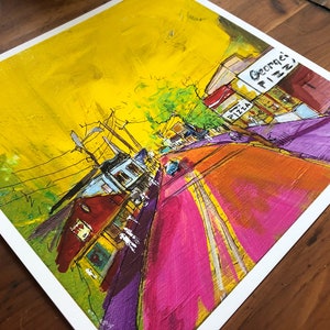 harwichport georges pizza cape cod art print