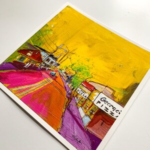 Harwich Port George's Pizza Print | Cape Cod Original Art image 4