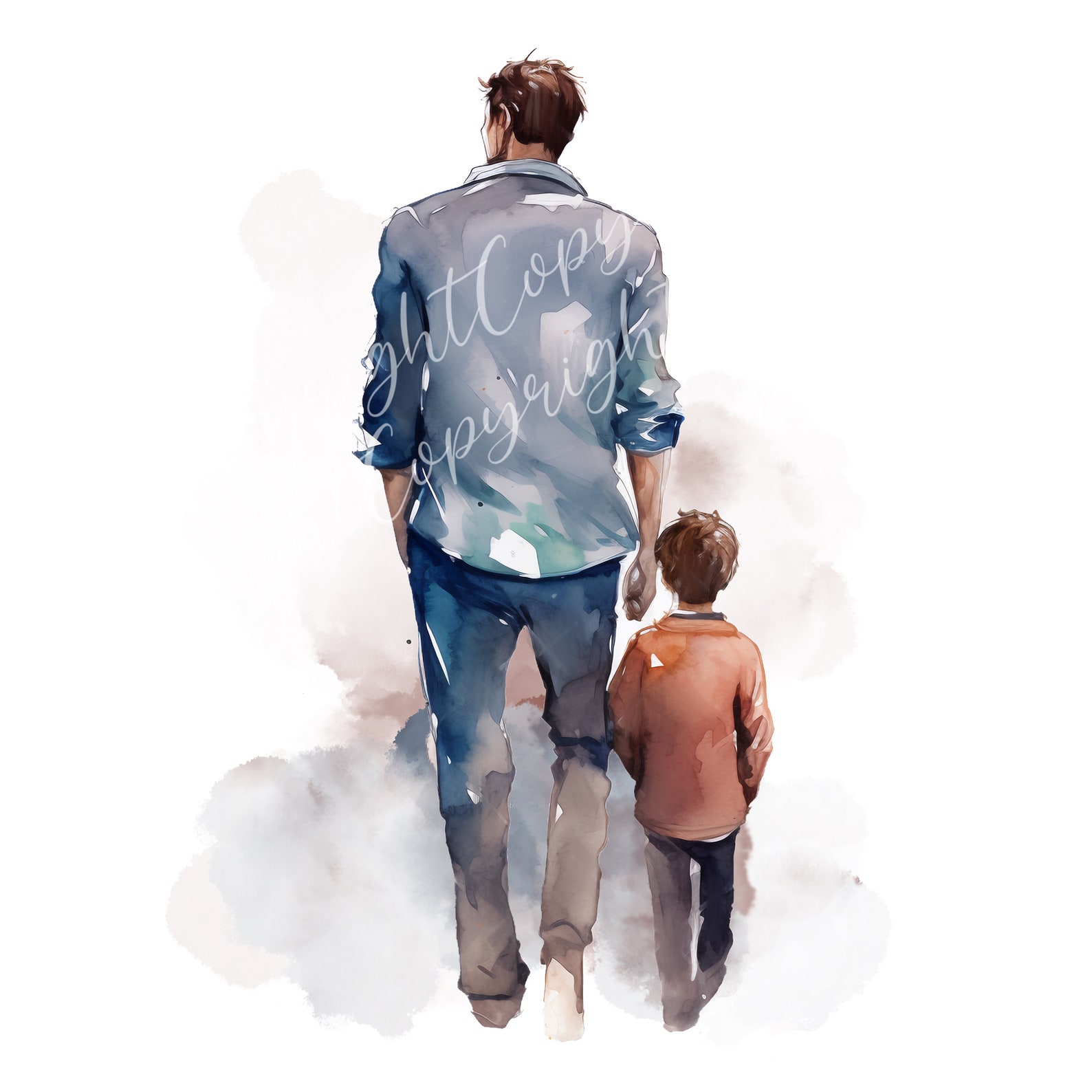 Dad and Son Clipart Png, Dad, Son, Boy, Kid, Clipart, Sticker, Dad Day ...