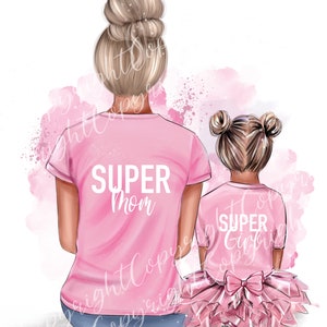 Mom and daughter, clipart, mom, mother, daughter, sticker, day mom