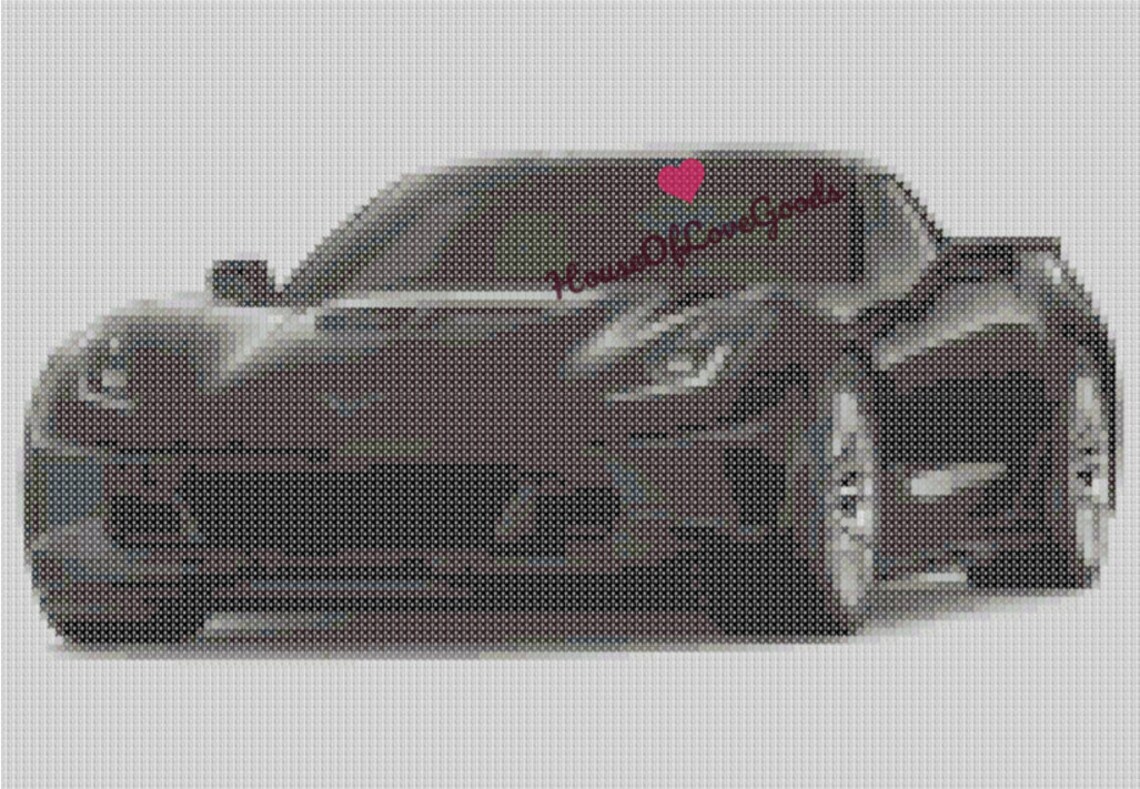 Race Car Cross Stitch Pattern Sports Car Cross Stitch - Etsy