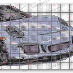 Supercar Cross Stitch Pattern Sports Car Cross Stitch - Etsy