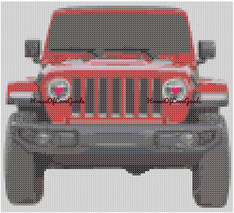 Jeep Cross Stitch Pattern Jeep Wrangler Cross Stitch Pattern - Etsy  Australia