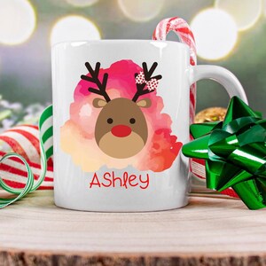 Cute hot chocolate mug, personalized toddler christmas cup, dishwasher safe kid mug, kids cup, bpa free mug, kids name mug, kids penguin mug