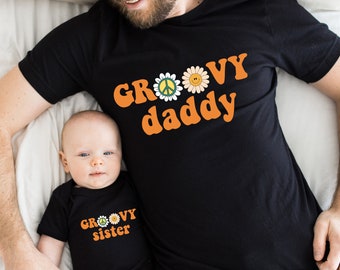 Groovy Birthday Matching Family Shirts, Two Groovy, Groovy Mama, Groovy Birthday Shirts, Matching Mommy and Me Shirts