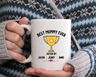 Best Mom Ever Coffee Mug, Personalized Mother's Day Gift, Gift for Mom, Mothers Day Mug, Mommy Coffee Cup, Mom Coffee Mug