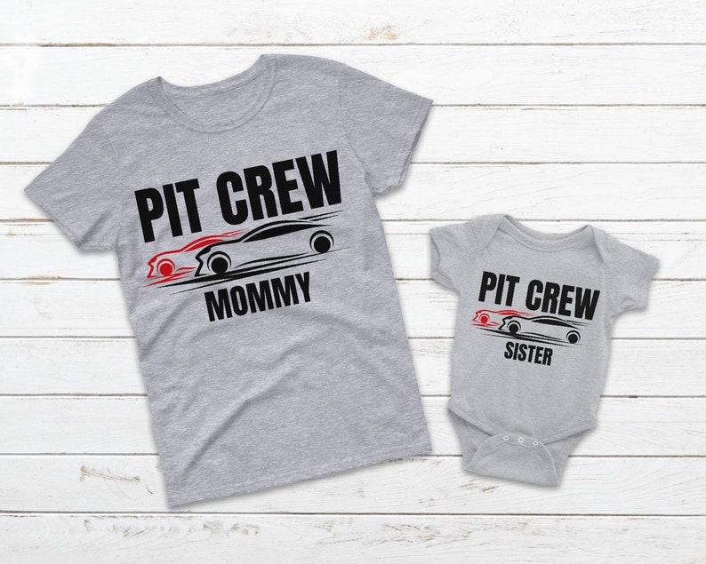 Matching Family Race Car Birthday Shirts Pit Crew Racecar Etsy