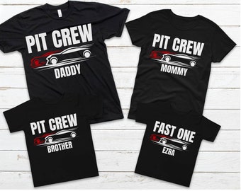 matching family race car birthday shirts  pit crew racecar  birthday shirt  1st 2nd 3rd car birthday shirt for boys and girls mom dad sister